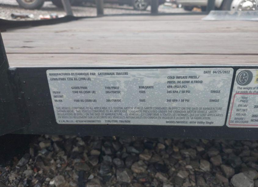 Photo 9 of 2022 Othe 14 (VIN 4Z1UA141XNS007733)