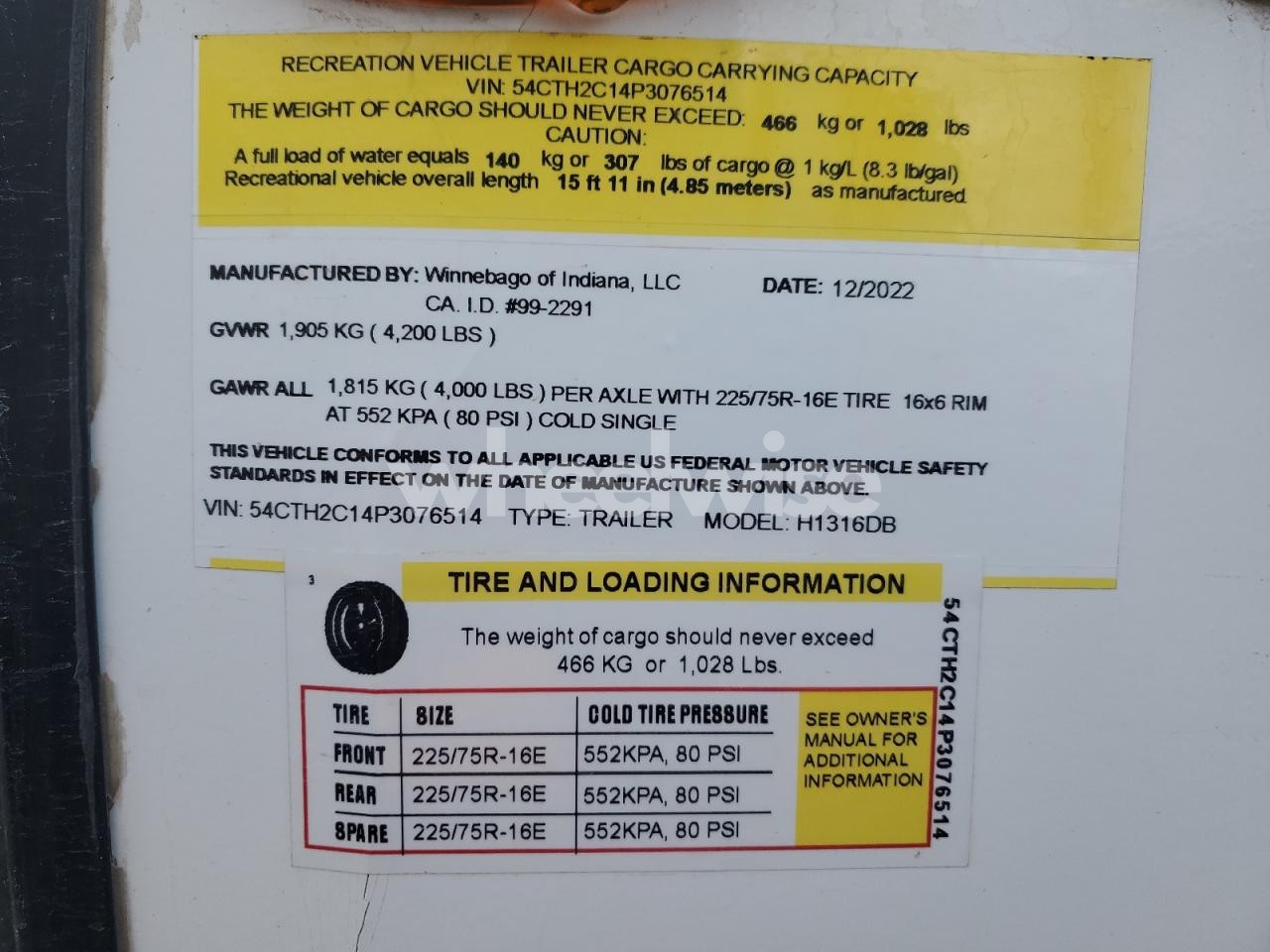 Photo 10 of 2023 WINNEBAGO HIKE (VIN 54CTH2C14P3076514)