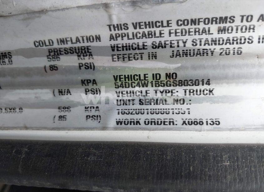 Photo 8 of 2016 Isuzu Npr HD GAS REG (VIN 54DC4W1B5GS803014)