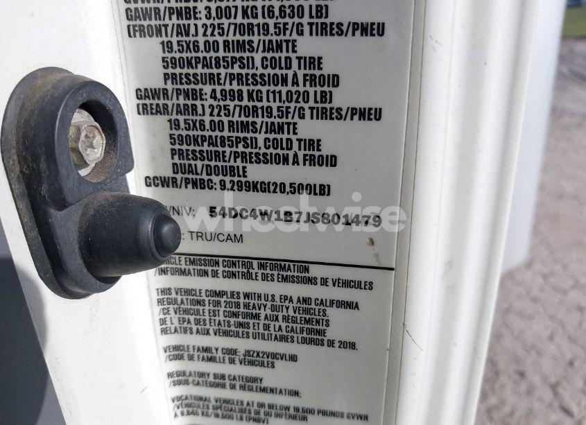 Photo 8 of 2018 Isuzu Npr HD (VIN 54DC4W1B7JS801479)