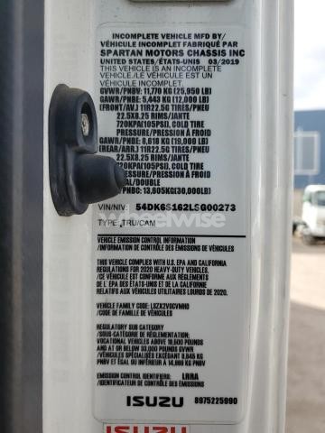 Photo 13 of 2020 ISUZU FTR N/A (VIN 54DK6S162LSG00273)