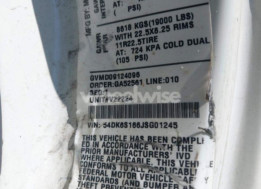 Photo 8 of 2018 Isuzu Ftr N/A (VIN 54DK6S166JSG01245)