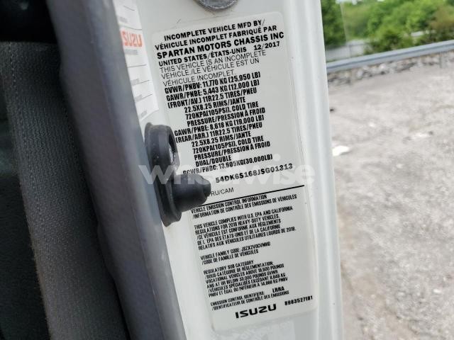 2018 ISUZU FTR BOX TRUCK N/A (VIN 54DK6S168JSG01313) main photo