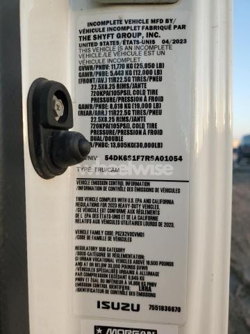 Photo 6 of 2024 ISUZU FTR N/A (VIN 54DK6S1F7RSA01054)