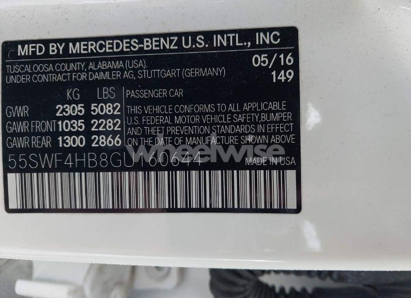 Photo 9 of 2016 Mercedes-benz C 350E LUXURY (VIN 55SWF4HB8GU160644)