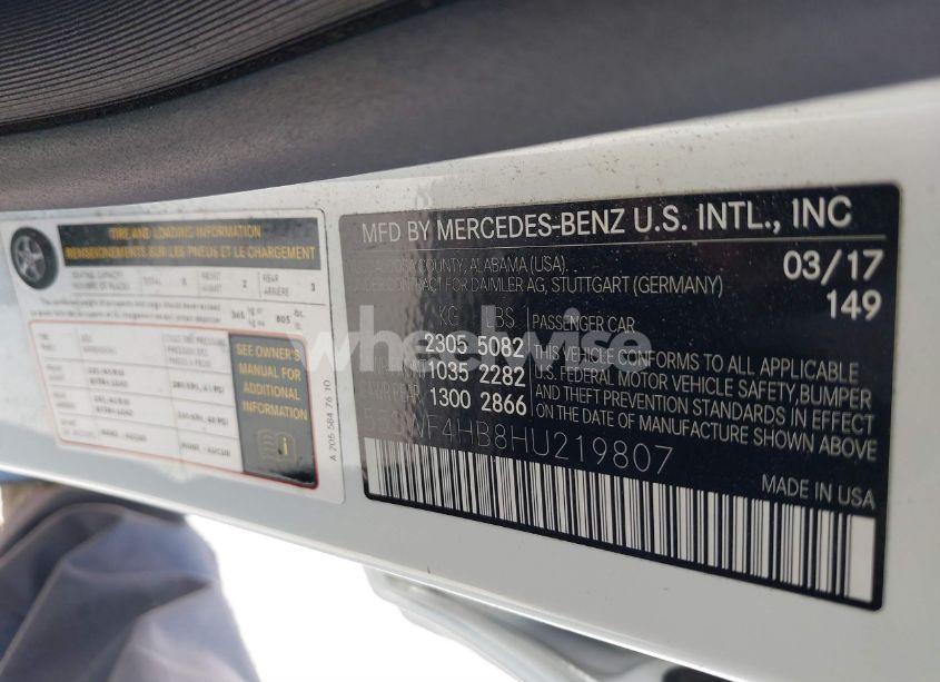 Photo 9 of 2017 Mercedes-benz C 350E LUXURY (VIN 55SWF4HB8HU219807)