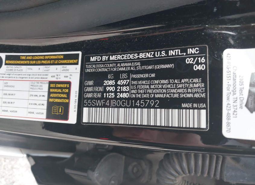 Photo 9 of 2016 Mercedes-benz C-class C 300/LUXURY/SPORT (VIN 55SWF4JB0GU145792)