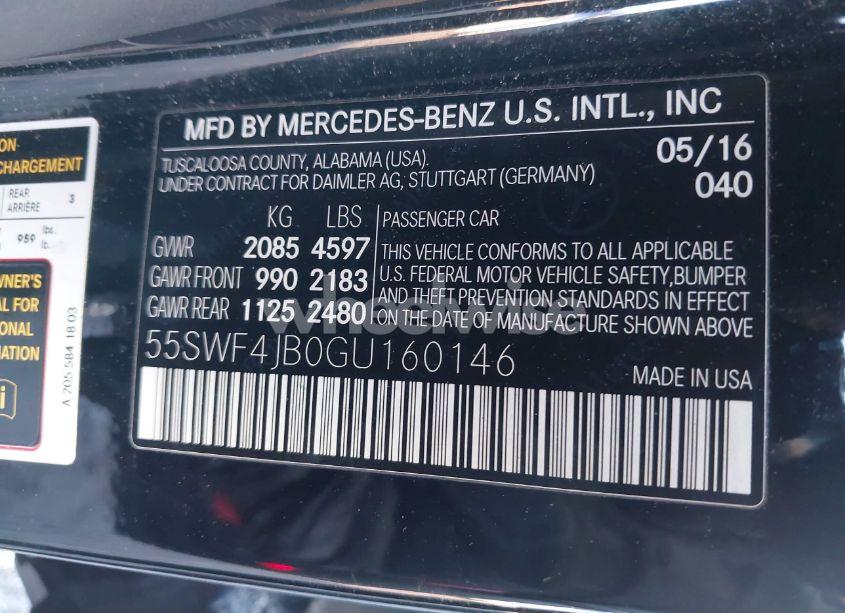 Photo 9 of 2016 Mercedes-benz C 300 LUXURY/SPORT (VIN 55SWF4JB0GU160146)