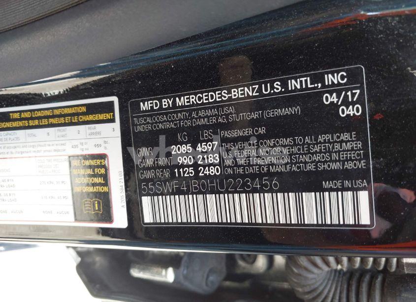 Photo 9 of 2017 Mercedes-benz C 300 LUXURY/SPORT (VIN 55SWF4JB0HU223456)