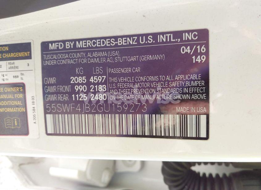 Photo 9 of 2016 Mercedes-benz C 300 (VIN 55SWF4JB2GU159273)