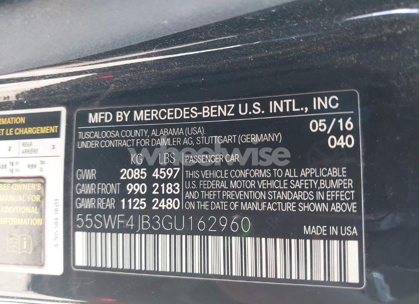 Photo 9 of 2016 Mercedes-benz C 300 LUXURY/SPORT (VIN 55SWF4JB3GU162960)