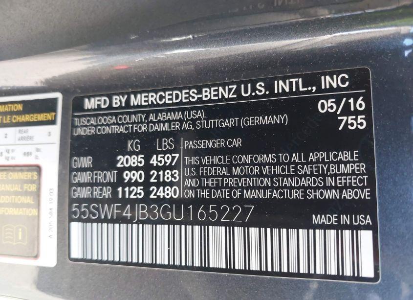 Photo 9 of 2016 Mercedes-benz C 300 LUXURY/SPORT (VIN 55SWF4JB3GU165227)