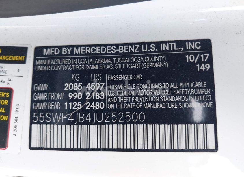 Photo 9 of 2018 Mercedes-benz C 300 (VIN 55SWF4JB4JU252500)