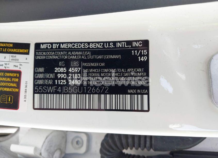 Photo 9 of 2016 Mercedes-benz C 300 LUXURY/SPORT (VIN 55SWF4JB5GU126672)