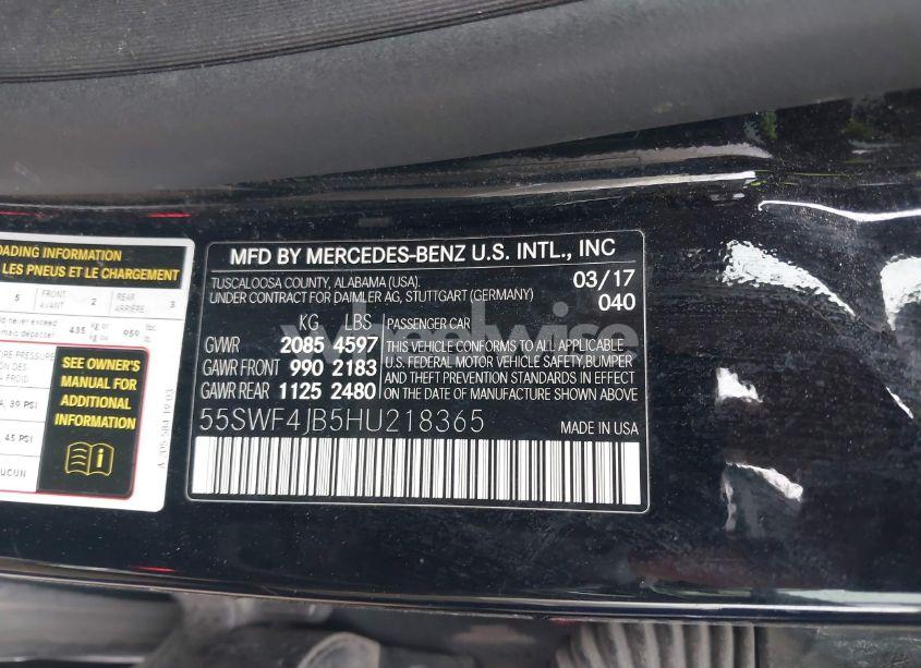 Photo 9 of 2017 Mercedes-benz C 300 LUXURY/SPORT (VIN 55SWF4JB5HU218365)