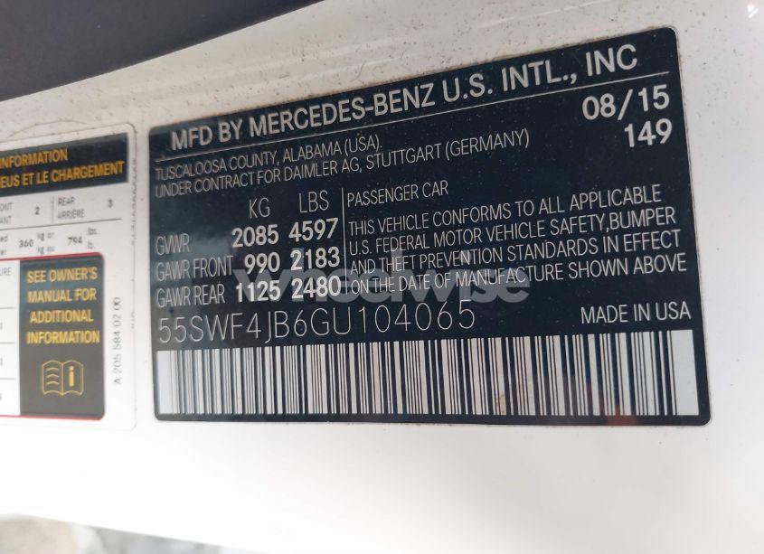 Photo 9 of 2016 Mercedes-benz C 300 LUXURY/SPORT (VIN 55SWF4JB6GU104065)