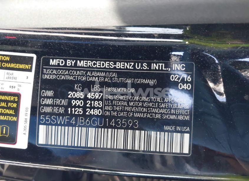 Photo 9 of 2016 Mercedes-benz C 300 LUXURY/SPORT (VIN 55SWF4JB6GU143593)