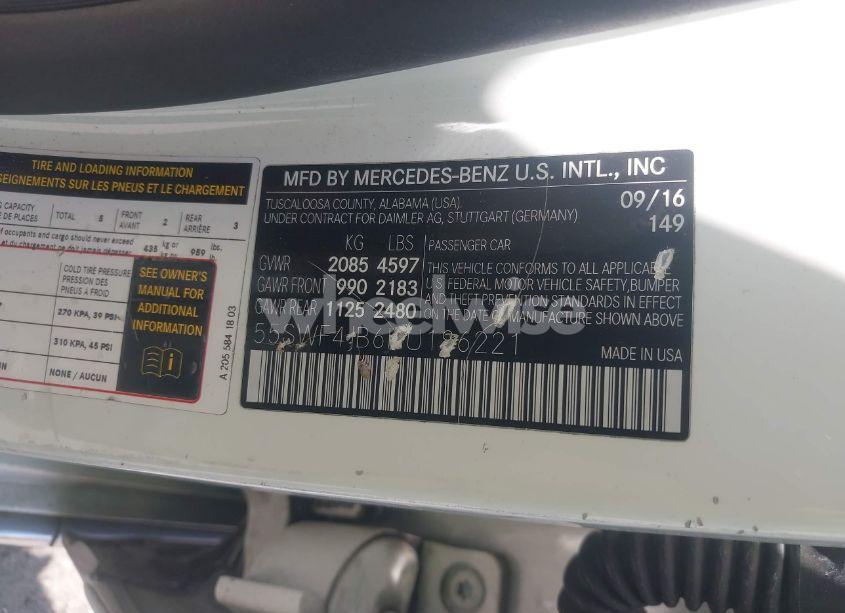 Photo 9 of 2017 Mercedes-benz C 300 LUXURY/SPORT (VIN 55SWF4JB6HU186221)