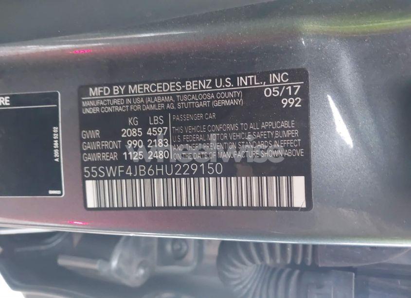 Photo 9 of 2017 Mercedes-benz C 300 LUXURY/SPORT (VIN 55SWF4JB6HU229150)