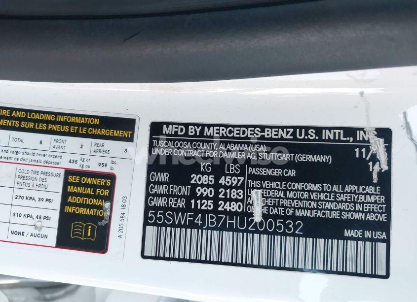 Photo 9 of 2017 Mercedes-benz C 300 LUXURY/SPORT (VIN 55SWF4JB7HU200532)