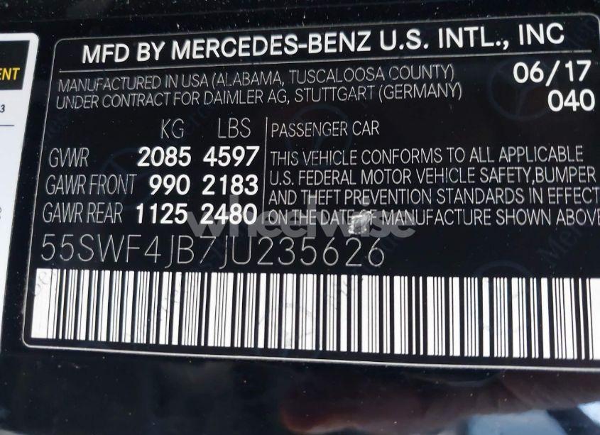 Photo 9 of 2018 Mercedes-benz C 300 (VIN 55SWF4JB7JU235626)