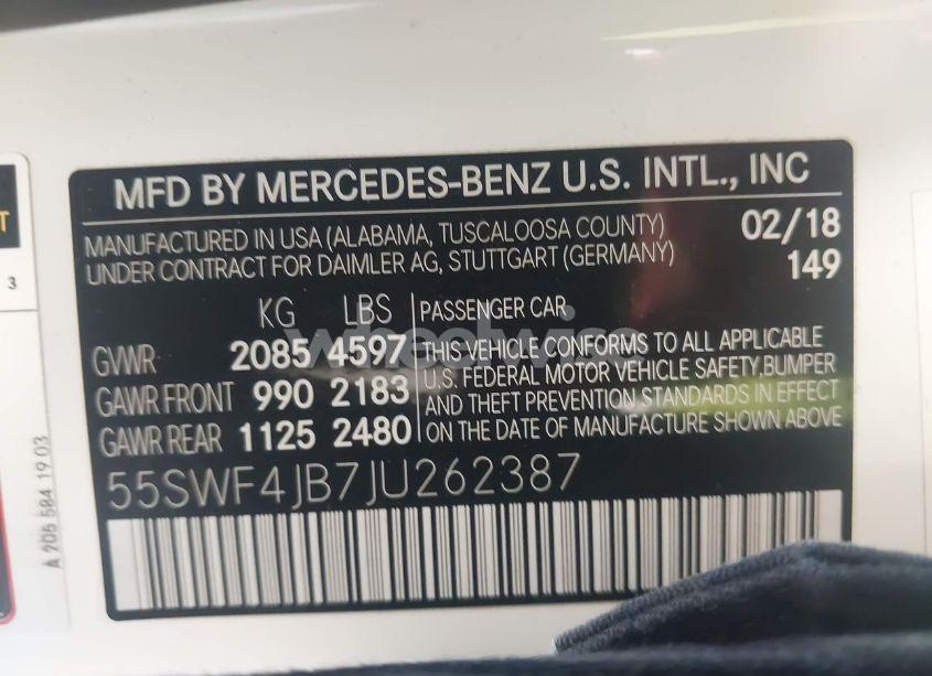 Photo 9 of 2018 Mercedes-benz C 300 (VIN 55SWF4JB7JU262387)