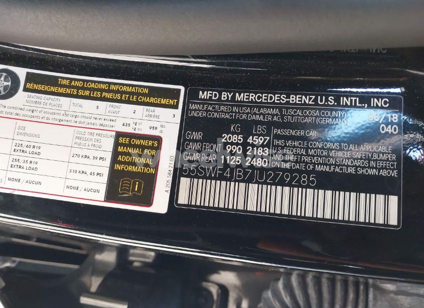 Photo 9 of 2018 Mercedes-benz C 300 (VIN 55SWF4JB7JU279285)