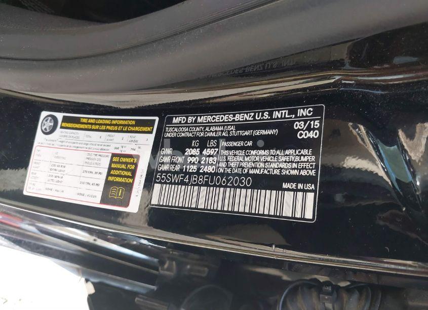 Photo 9 of 2015 Mercedes-benz C 300 LUXURY/SPORT (VIN 55SWF4JB8FU062030)