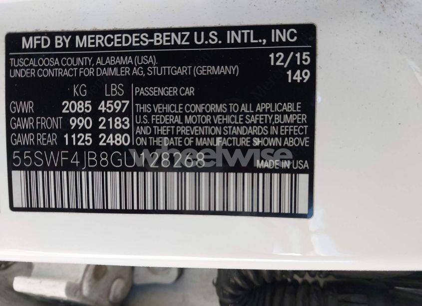 Photo 9 of 2016 Mercedes-benz C 300 LUXURY/SPORT (VIN 55SWF4JB8GU128268)