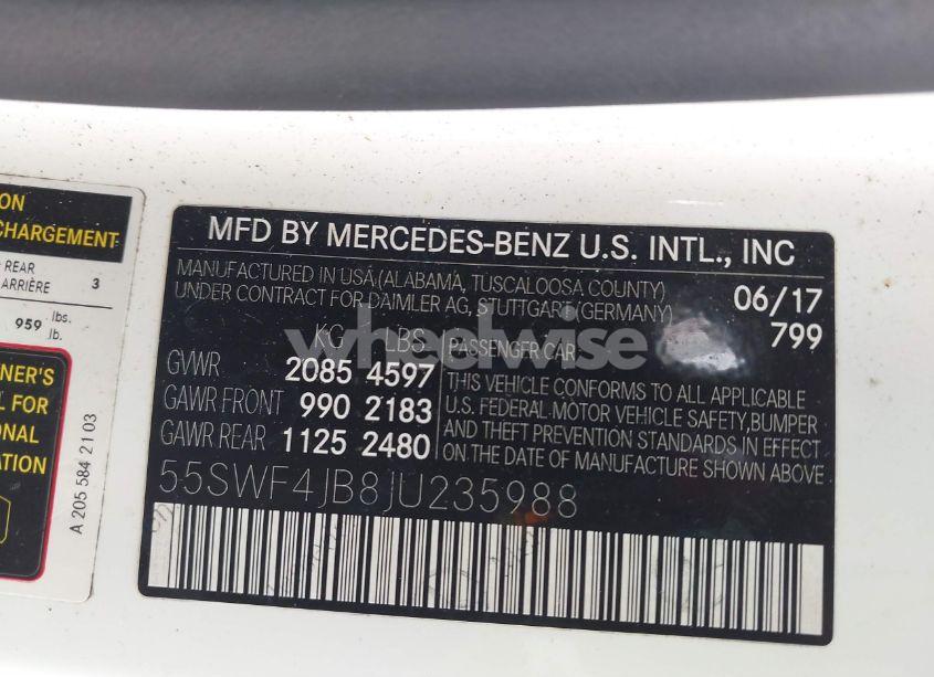 Photo 9 of 2018 Mercedes-benz C 300 (VIN 55SWF4JB8JU235988)