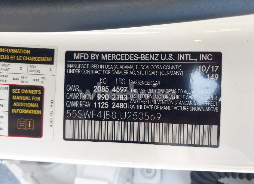 Photo 9 of 2018 Mercedes-benz C 300 (VIN 55SWF4JB8JU250569)