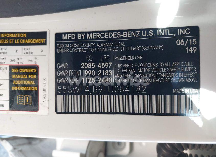 Photo 9 of 2015 Mercedes-benz C 300 LUXURY/SPORT (VIN 55SWF4JB9FU084182)