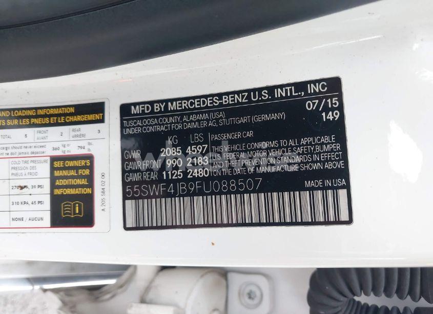 Photo 9 of 2015 Mercedes-benz C 300 LUXURY/SPORT (VIN 55SWF4JB9FU088507)