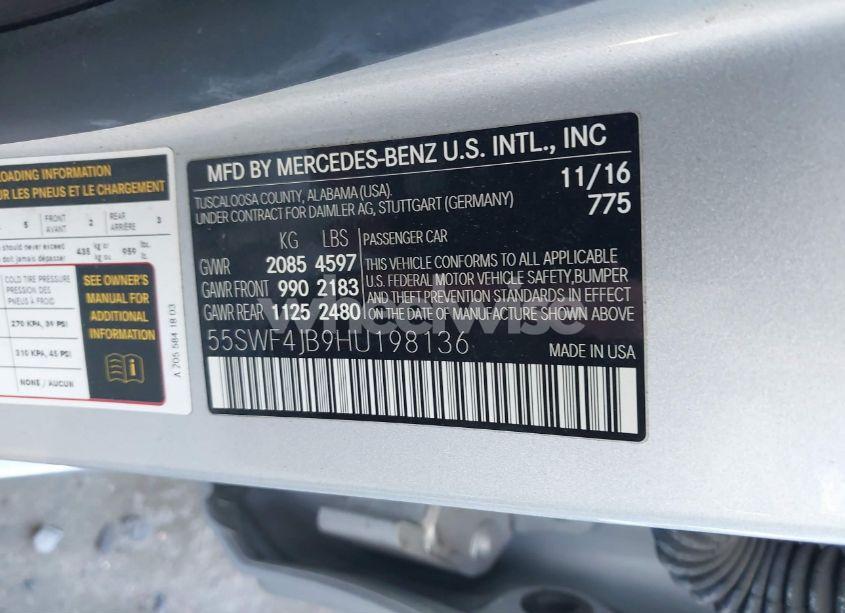 Photo 9 of 2017 Mercedes-benz C 300 LUXURY/SPORT (VIN 55SWF4JB9HU198136)