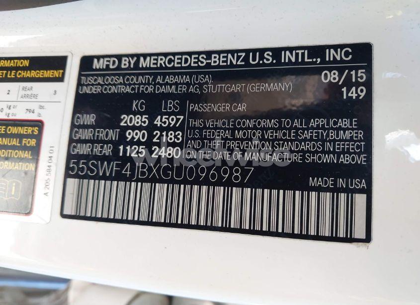 Photo 9 of 2016 Mercedes-benz C 300 LUXURY/SPORT (VIN 55SWF4JBXGU096987)