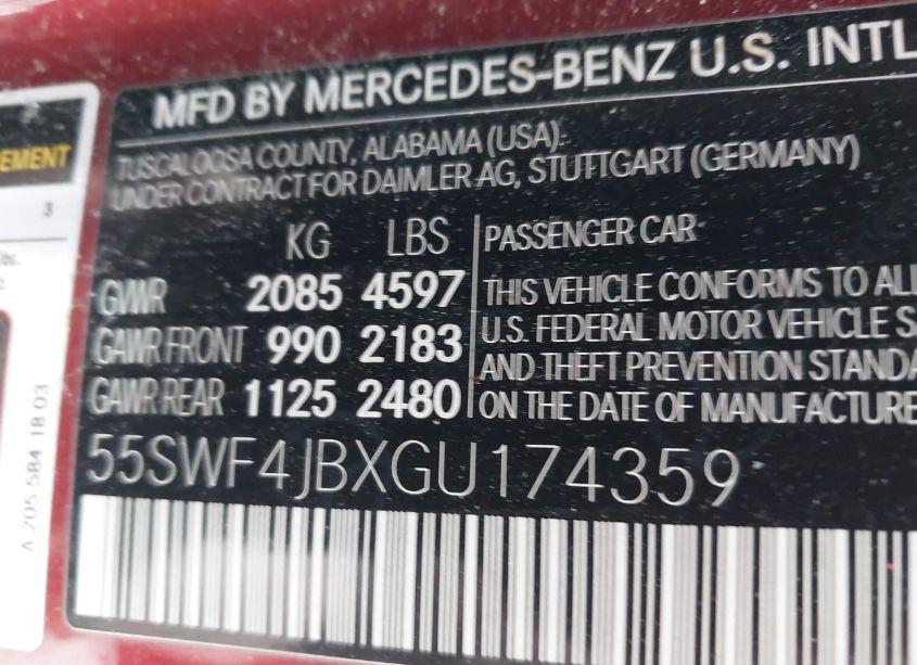 Photo 9 of 2016 Mercedes-benz C 300 LUXURY/SPORT (VIN 55SWF4JBXGU174359)