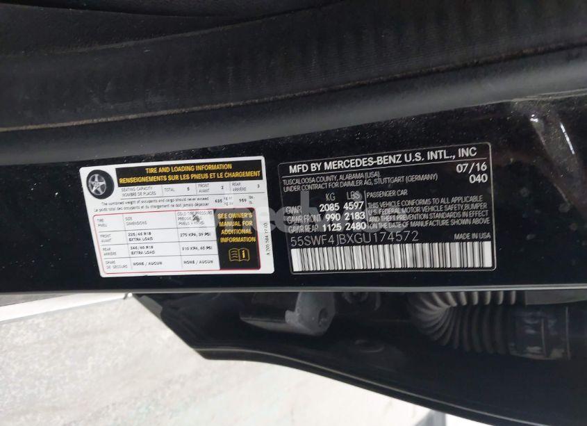 Photo 9 of 2016 Mercedes-benz C 300 LUXURY/SPORT (VIN 55SWF4JBXGU174572)