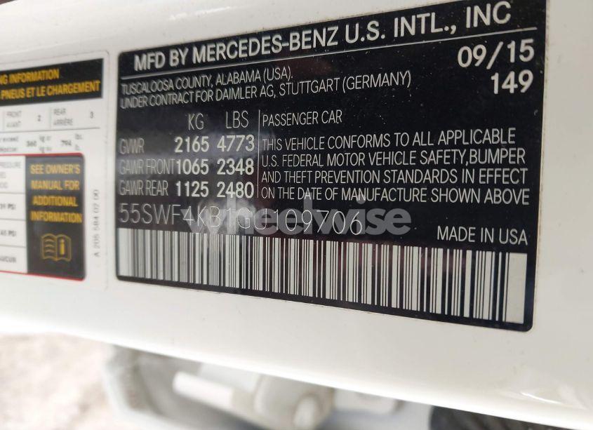 Photo 9 of 2016 Mercedes-benz C 300 4MATIC/LUXURY 4MATIC/SPORT 4MATIC (VIN 55SWF4KB1GU109706)