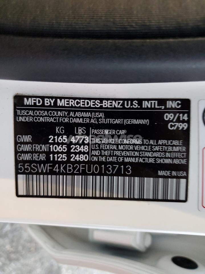 Photo 12 of 2015 MERCEDES-BENZ C 300 4MATIC (VIN 55SWF4KB2FU013713)