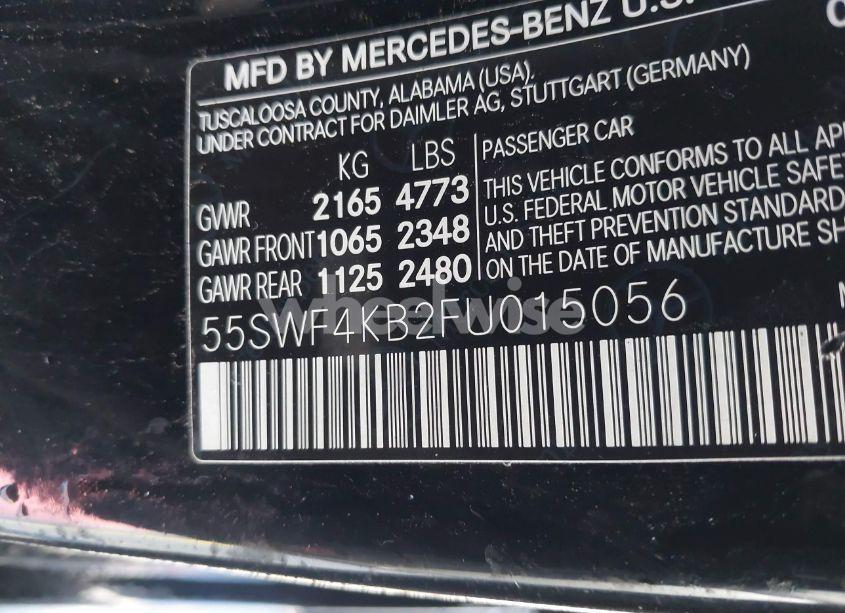 Photo 9 of 2015 Mercedes-benz C 300 4MATIC/LUXURY 4MATIC/SPORT 4MATIC (VIN 55SWF4KB2FU015056)