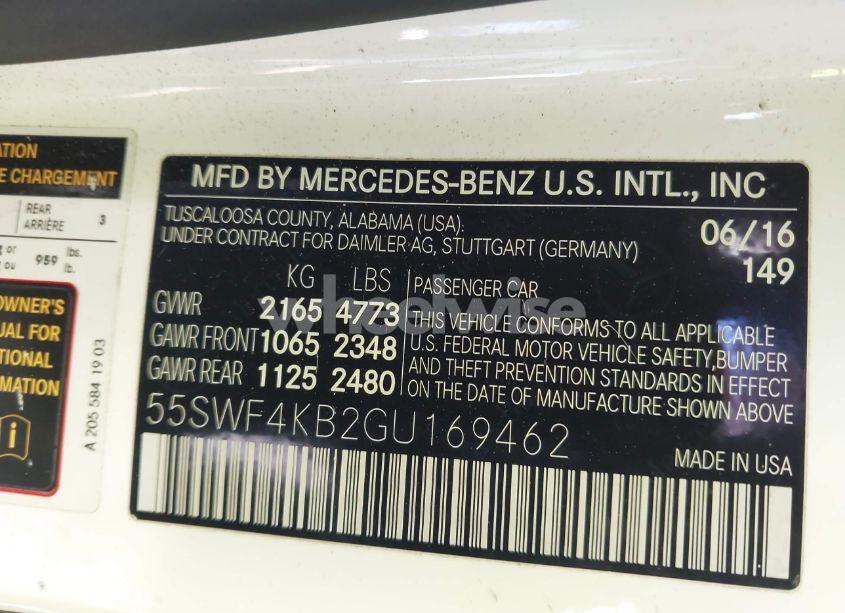 Photo 9 of 2016 Mercedes-benz C 300 4MATIC/LUXURY 4MATIC/SPORT 4MATIC (VIN 55SWF4KB2GU169462)