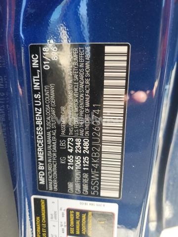 Photo 11 of 2018 MERCEDES-BENZ C 300 4MATIC (VIN 55SWF4KB2JU260741)