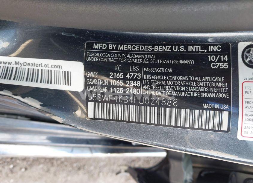 Photo 9 of 2015 Mercedes-benz C 300 4MATIC/LUXURY 4MATIC/SPORT 4MATIC (VIN 55SWF4KB4FU024888)