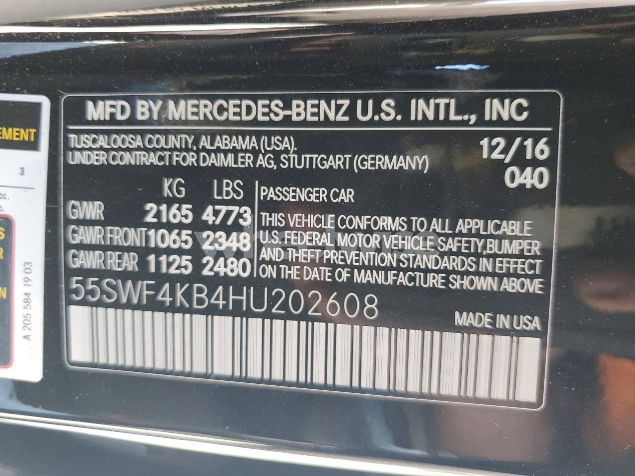 Photo 13 of 2017 MERCEDES-BENZ C 300 4MATIC (VIN 55SWF4KB4HU202608)