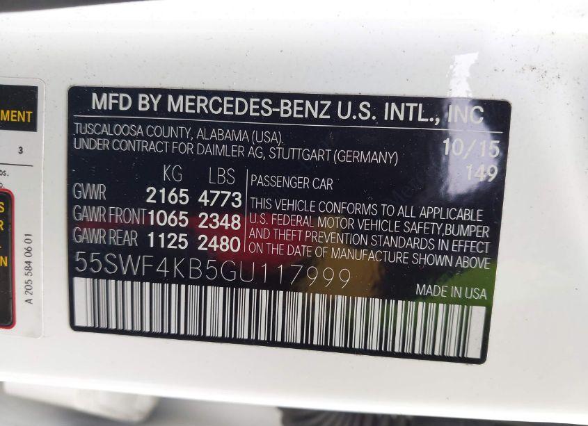 Photo 9 of 2016 Mercedes-benz C 300 (VIN 55SWF4KB5GU117999)