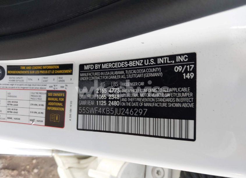 Photo 9 of 2018 Mercedes-benz C 300 4MATIC (VIN 55SWF4KB5JU246297)