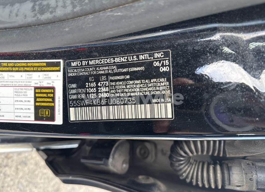 Photo 9 of 2015 Mercedes-benz C 300 4MATIC (VIN 55SWF4KB6FU080735)