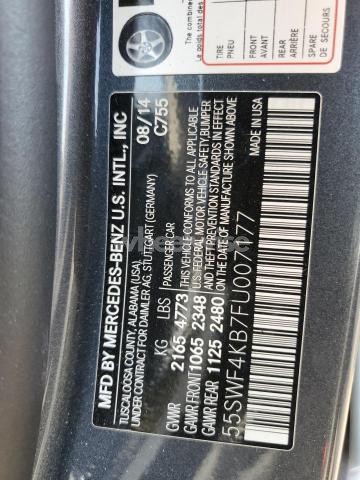 2015 MERCEDES-BENZ C 300 4MATIC (VIN 55SWF4KB7FU007177) main photo