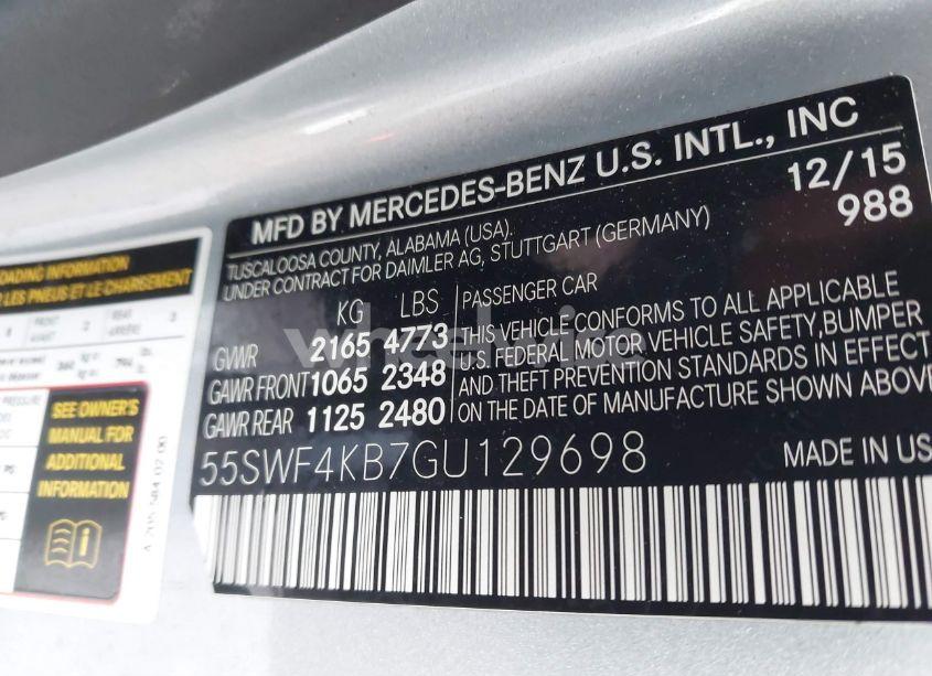 Photo 9 of 2016 Mercedes-benz C 300 (VIN 55SWF4KB7GU129698)