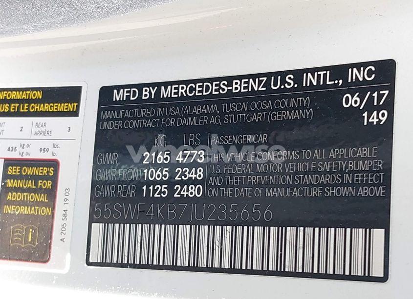 Photo 9 of 2018 Mercedes-benz C 300 4MATIC (VIN 55SWF4KB7JU235656)